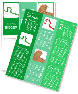 3D Green House Newsletter Template