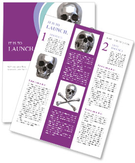 Horror Human Skull Newsletter Template