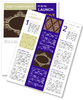 Classic Ornament Newsletter Template