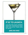 Glass of Martini Ad Template