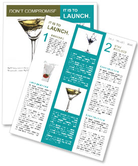 Glass of Martini Newsletter Template