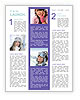 Woman Wearing Ski Costume Newsletter Template