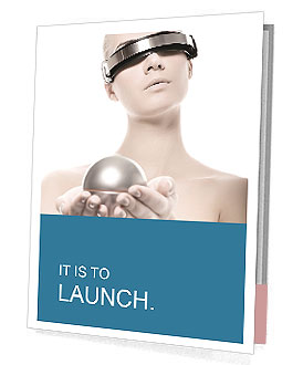 Futuristic 3D Glasses Presentation Folder