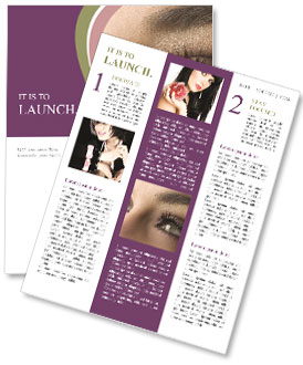 Black Eyelashes Newsletter Template