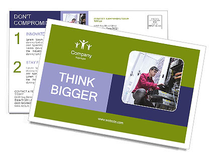Engineer at IT Company Postcard Template