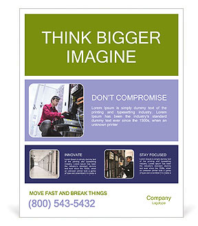 Engineer at IT Company Poster Template