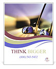 Side Mirror of the Car Poster Template