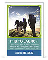 Group of Backpackers Ad Template