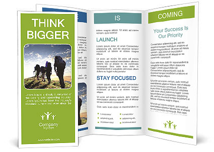 Group of Backpackers Brochure Template