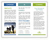 Group of Backpackers Brochure Template