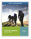 Group of Backpackers Word Template