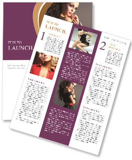 Woman in Dress Newsletter Template