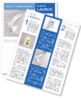 Climb Stairs to Freedom Newsletter Template