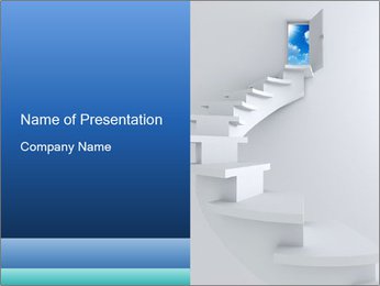 Climb Stairs to Freedom PowerPoint Template
