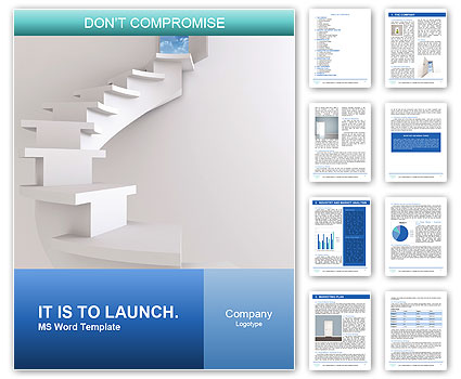 Climb Stairs to Freedom Word Template