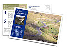 Road in the Mountains Postcard Template