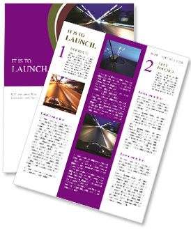 Drive during the Night Newsletter Template