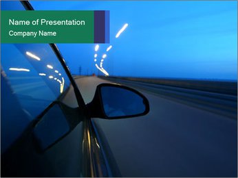 Drive in Darkness PowerPoint Template