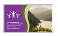 Beautiful Mountains in Alaska Business Card Template
