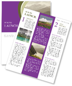 Beautiful Mountains in Alaska Newsletter Template