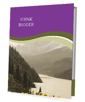 Beautiful Mountains in Alaska Presentation Folder