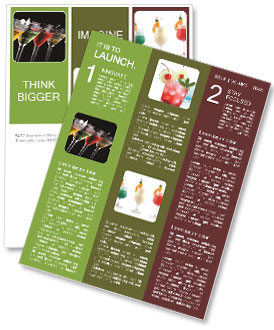 Order Cocktails at Bar Newsletter Template