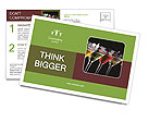 Order Cocktails at Bar Postcard Template