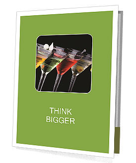 Order Cocktails at Bar Presentation Folder