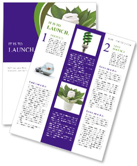 Energy Saving Concept Newsletter Template