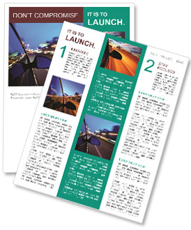 Streetlight at Night Newsletter Template