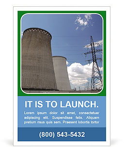 Nuclear Power Plant Ad Template
