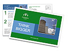 Nuclear Power Plant Postcard Template