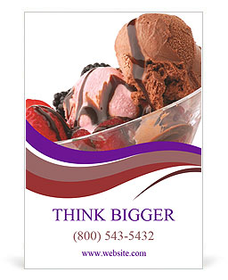 Summer Ice Cream Ad Template