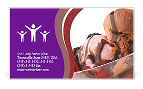 Summer Ice Cream Business Card Template