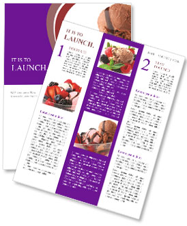 Summer Ice Cream Newsletter Template