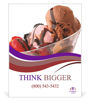 Summer Ice Cream Poster Template
