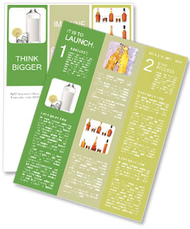 Bottle of Vodka Newsletter Template