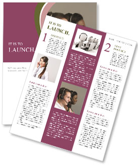 Operators at Call Center Newsletter Template