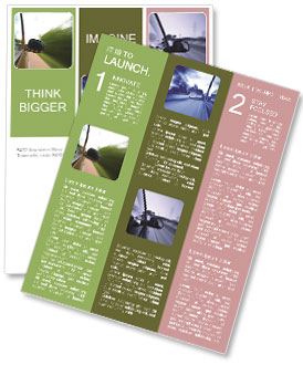 Drive Car in Countryside Area Newsletter Template