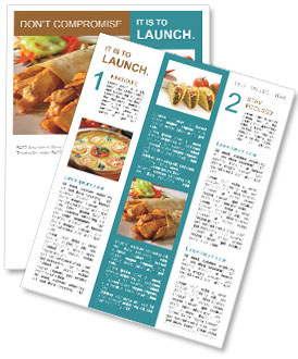 Spicy Burritos Newsletter Template