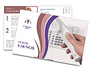 Telecommunication Postcard Template