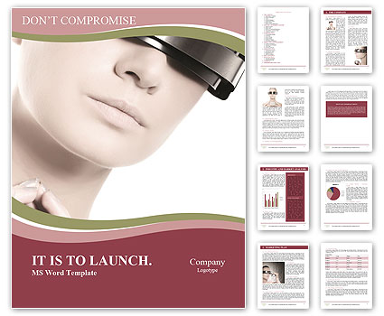 Realistic Cyber Woman Word Template