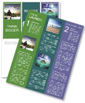 Man Looking at the Lake Newsletter Template