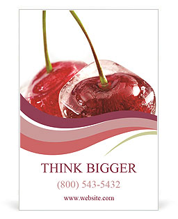 Frozen Cherry Ad Template