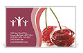 Frozen Cherry Business Card Template