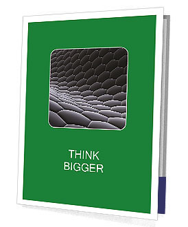 Black Honeycomb Surface Presentation Folder