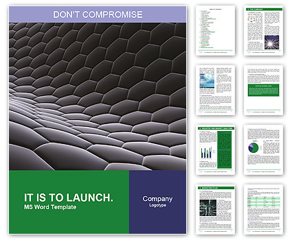 Black Honeycomb Surface Word Template