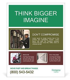 Young IT Engineer Poster Template