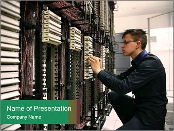 Young IT Engineer PowerPoint Template