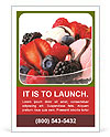 Sweet Icecream with Fruits Ad Template